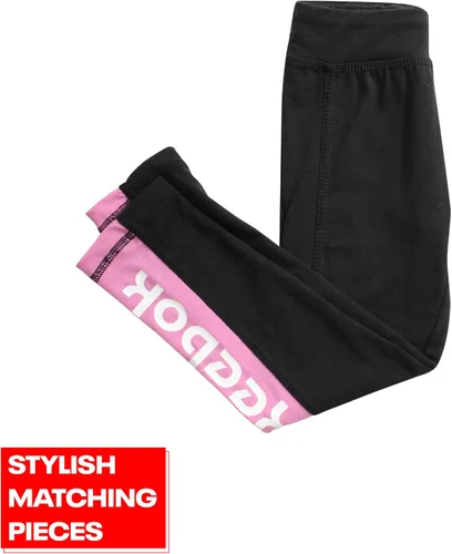 Vista 4 de Reebok Girls' Legging Set - 2 Piece Performance Fleece Hoodie Sweatshirt and Leggings - Active Set for ToddlersGirls, 2T-6X