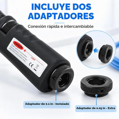 Vista 4 de 400x Herramienta de inspección de microscopio de fibra óptica de mano Microscopio portátil Herramientas de fibra óptica Microscopio de bolsillo