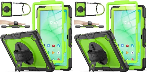 Vista 26 de SEYMAC stock Funda para Samsung Galaxy Tab A8 de 10.5 pulgadas, funda de protección contra caídas de cuerpo completo con protector de pantalla