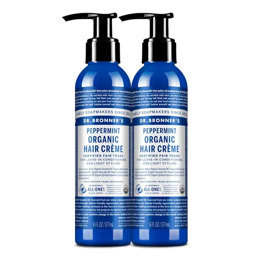 Vista 8 de Acondicionador de pelo y crema de peinar Dr. Bronner de lavanda y coco, crema, 6 onzas líquidas