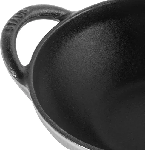 Vista 2 de STAUB Baby Wok, 0.5-qt, gris grafito Gris (Graphite Gray)
