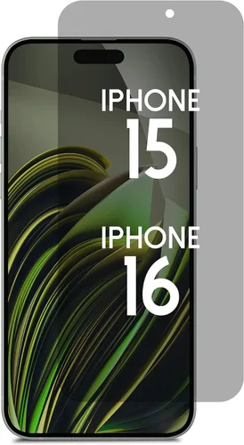 Vista 18 de Protector de pantalla de privacidad para iPhone 13 Mini, bloqueo de luz azul, vidrio templado de privacidad de 5.4 pulgadas con kit de herramientas