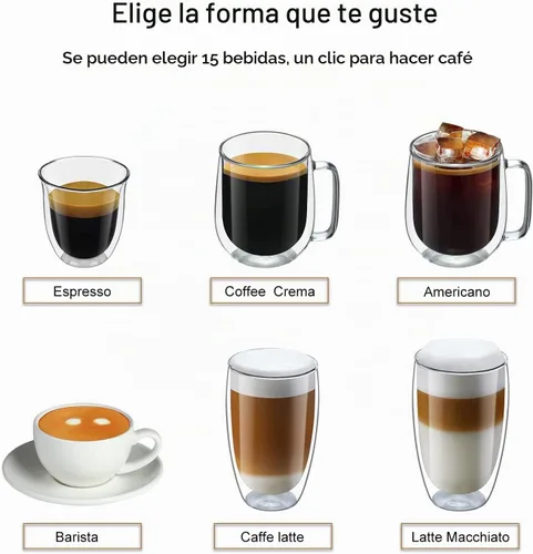 Vista 8 de DR. COFFEE C11L - Máquina de café expreso totalmente automática, 15 cafés calientes y fríos, cafetera Latte Go de limpieza automática, preparación