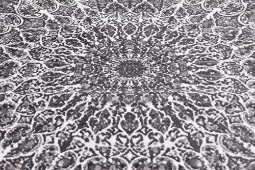 Vista 120 de Sofia, alfombra clásica de diseño abstracto, Polipropileno, Gris oscuro Gris/gris (Dark Gray/Gray)