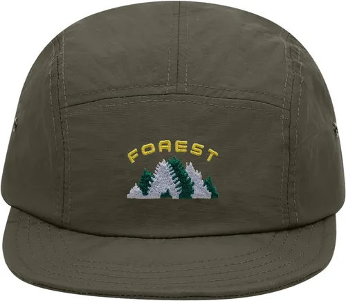 Vista 16 de Clakllie Sombrero de ala plana de 5 paneles sin estructura, gorra de ala corta de secado rápido, gorra de béisbol de nailon transpirable
