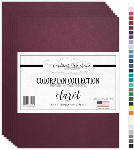 Vista 12 de Cardstock Warehouse Colorplan Amatista púrpura – 8.5 x 11 pulgadas – 100 libras / 9.52 oz/m² de papel de cartulina mate premium – 25 hojas