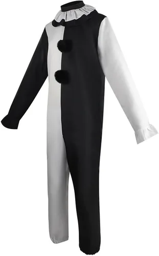 Vista 2 de Clown Costume the Clown Cosplay Halloween Halloween Jumpsuit Costume Full Set