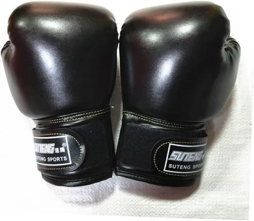 Vista 3 de Garneck Guantes de boxeo para niños, guantes de entrenamiento, guantes de entrenamiento Junior Punch PU cuero relleno de esponja para niños pequeños