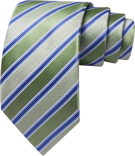 Vista 22 de Barry.Wang Juego de corbatas para hombre, corbata de seda a rayas, tejido a cuadros, gemelos formales, negocios, boda