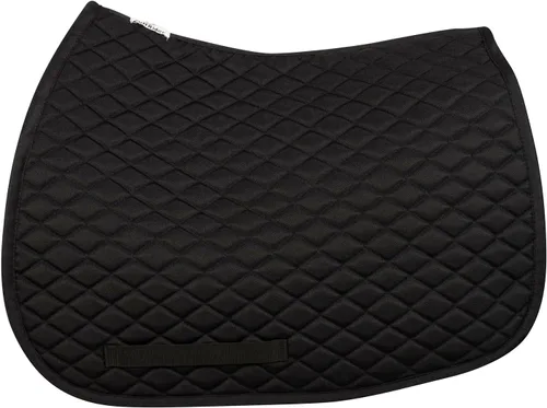 Vista 2 de TuffRider Basic Pony Saddle Pad – Diamond Quilted, Flannel Lined, Breathable Schooling Pad for Horses