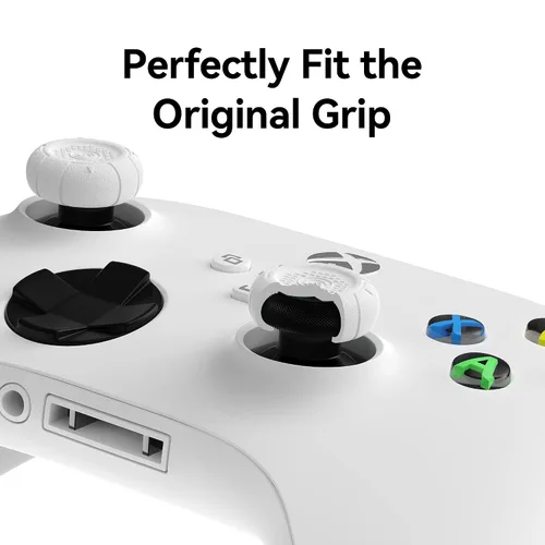 Vista 4 de GeekShare Tapas de agarre de pulgar para control de Xbox One, funda de silicona para joysticks, juego de fundas compatibles con Xbox Series X, 3