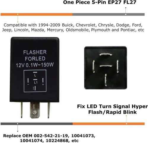 Vista 2 de Relé electrónico iJDMTOY para luces intermitentes