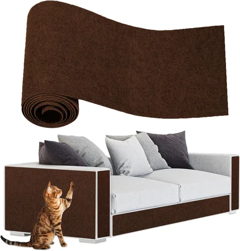 Vista 17 de ENONCI Protector de esquina de pared de sofá de 23.6 x 15.8 pulgadas para gatos de interior, protector de muebles antiarañazos contra arañazos