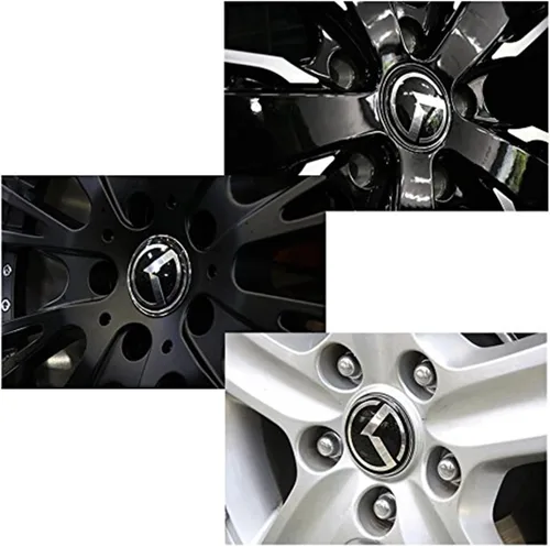 Vista 4 de 7PCS Emblema K Vintage Compatible con Insignia Delantera Trasera para Accesorios de Auto (Negro)