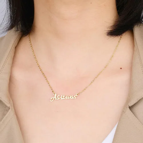 Vista 3 de huiphong Collar As It Was para fans de HS para mujeres y hombres de acero inoxidable (como era dorado), Acero inoxidable, No es una piedra preciosa