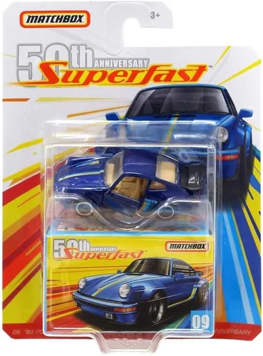 Vista 2 de Matchbox Porsche 911 Turbo Super Fast '80 del 50 aniversario