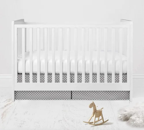 Vista 23 de Bacati - Sábana bajera ajustable de 100 % algodón universal para bebé de EE. UU. para cuna o niño pequeño (PIN DOTS, turquesa aguamarina)
