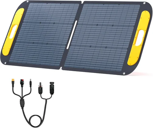 Vista 10 de VTOMAN VS200 Pro Panel solar portátil de 200 W 48 V, 23 % de eficiencia, panel solar plegable con impermeabilidad IP67 y adaptadores MC-4 Anderson