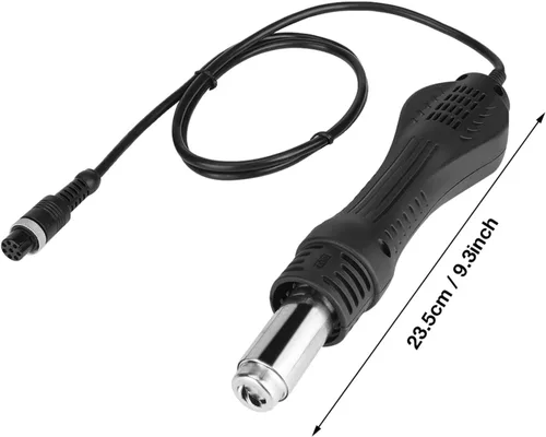Vista 2 de Jeanoko Pistola de soldadura de aire caliente Mango de alta resistencia Reemplazo de pistola de aire caliente Handpiece para 858 858D 8858 8586 878