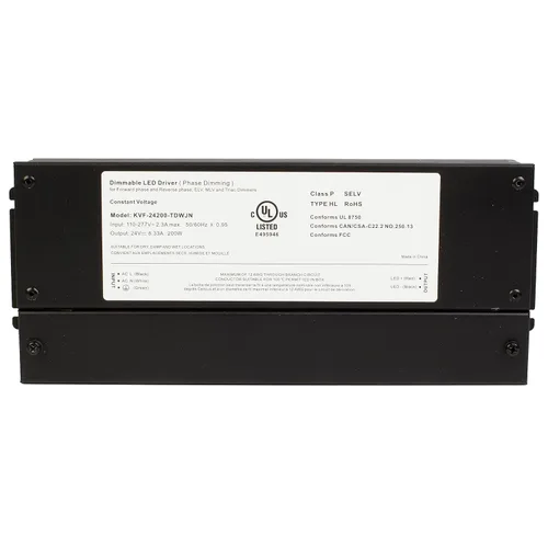 Vista 10 de Transformador de controlador regulable Triac de 24 V, certificación UL, 30 W, voltaje constante, clase 2, 100 V, 277 V, fuente de alimentación de CA