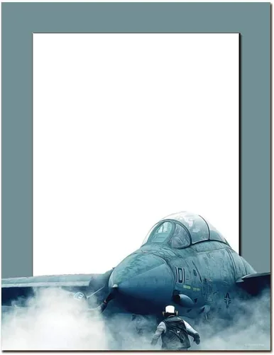 Vista 3 de Papel para impresora láser y de inyección de tinta con membrete de la Fuerza Aérea (paquete de 25)