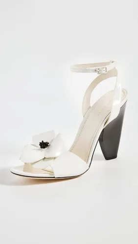 Vista 2 de Tory Burch Sandalias de tacón de flores para mujer