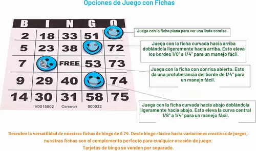 Vista 3 de 1000 fichas de bingo, azul, 3/4 pulgadas, fichas de conteo, contador de matemáticas, reutilizables o desechables