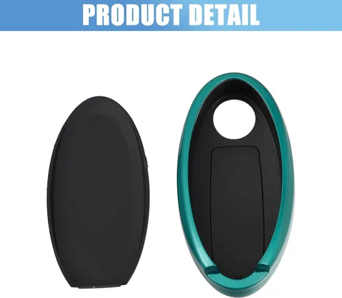 Vista 7 de X AUTOHAUX Funda de silicona para llavero inteligente para Nissan Cabstar 2008-2009, protector sin llave, color verde