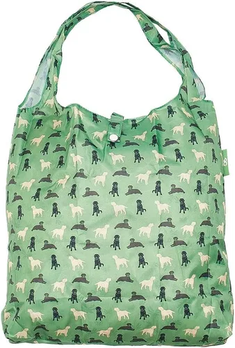 Vista 16 de ECO CHIC Bolsas plegables reutilizables para comestibles, bolsa de compras ligera, reciclada y reutilizable, bolsa plegable impermeable Gafas Gatos