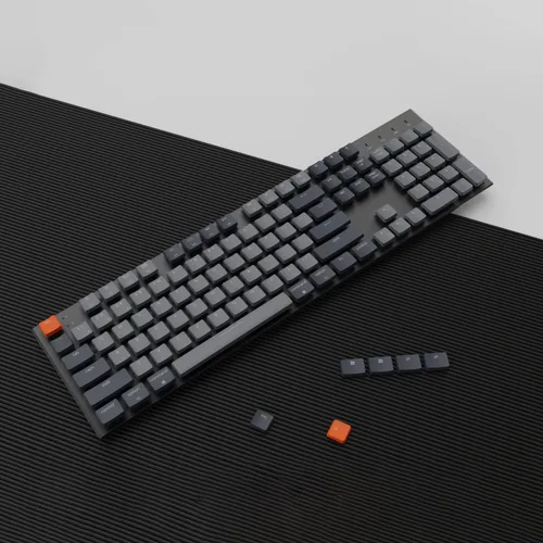 Vista 7 de Keychron K5 Teclado mecánico inalámbrico intercambiable en caliente BluetoothUSB con cable diseño de tamaño completo 104 teclas marco de aluminio
