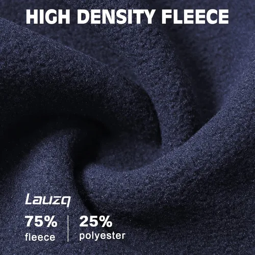 Vista 3 de Lauzq Invierno de forro polar calentadores de orejas para hombres, mujeres, niños, esquí, correr, ciclismo