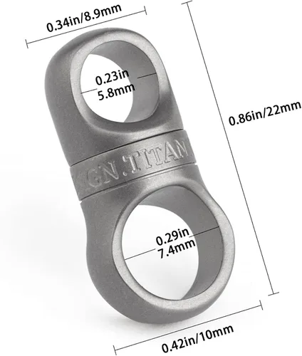 Vista 4 de TISUR Llaveros y anillos de titanio para anillos en D