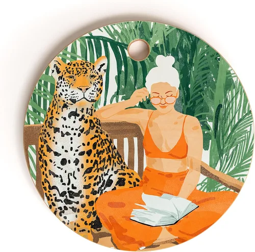 Vista 20 de Society6 Tabla de cortar de bambú 83 naranjas botánicas Boho Art Decoración de cocina Tabla de servir segura para alimentos, alia, 11.5 pulgadas