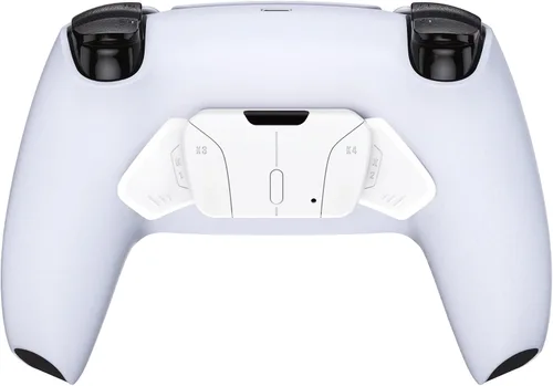 Vista 5 de eXtremeRate White Replacement Redesigned K1 K2 K3 K4 Back Buttons Housing Shell for PS5 Controller RISE4 Remap Kit - Controller & RISE4 Remap Board