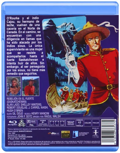 Vista 2 de Saskatchewan ( 1954 ) ( O'Rourke of the Royal Mounted ) Blu-Ray, Reg.ABC Import - Spain