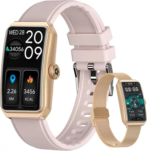 Vista 9 de Reloj de seguimiento de fitness para hombres y mujeres, color negro HD de 1.47 pulgadas, frecuencia cardíaca 24/7, oxígeno en sangre, monitor