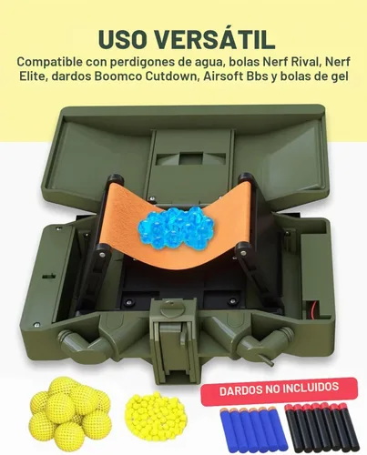 Vista 5 de Skywin Set de acción de juguete para juegos de simulación – Control remoto incluido, compatible con blasters de espuma (verde) Mando a distancia