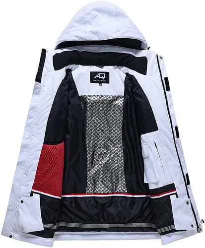 Vista 4 de Chaqueta y pantalones de esquí para mujer, impermeables, resistentes al viento, traje de nieve aislado, abrigo de snowboard