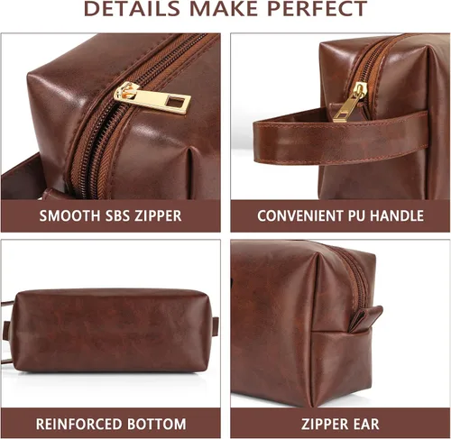 Vista 7 de Bolsa de Aseo Personalizada con Nombre Regalos para Hombres, Aniversario Navidad San Valentín Día del Padre Cumpleaños Regalos para Esposo Papá