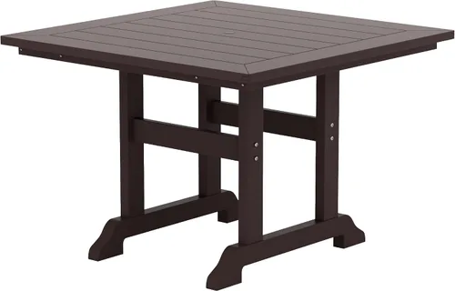 Vista 22 de Muebles Mesa de Comedor Rectangular Adirondack de 37 Pulgadas de Ancho x 71 Pulgadas de Largo, Resistente a los Rayos UV y a la Decoloración para su