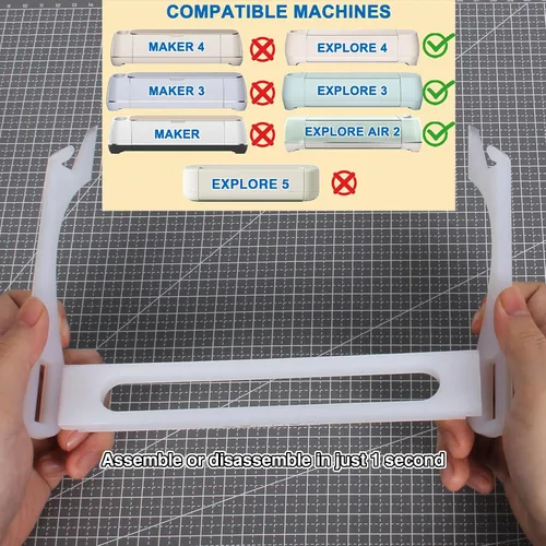 Vista 3 de LOPASA Bandeja de extensión compatible con Cricut Explore Air 2 3, soporte de alfombrillas Cricut para cortar, extensor de alfombrillas de corte