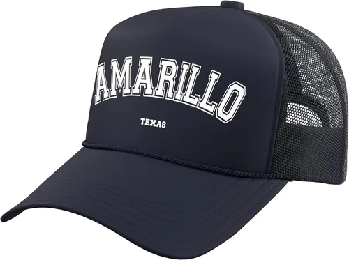 Vista 11 de Amarillo Texas Trucker Hat con espalda de malla ajustable