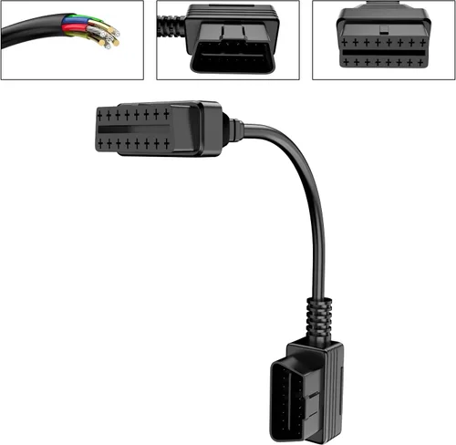 Vista 6 de Foxwell NT726 OBD2 escáner y OBDII 16 Pin extensión de diagnóstico Convertir cable, todo el sistema lector de código herramienta de diagnóstico