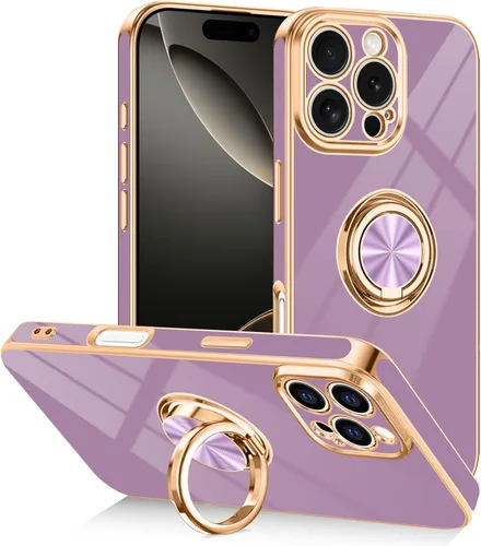 Vista 13 de Funda diseñada para iPhone 17 Pro Max con soporte de anillo, color azul