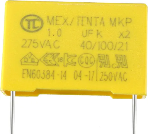 Vista 4 de uxcell Condensador de seguridad Película de polipropileno 1uF 275VAC X2 MKP 15 Pcs