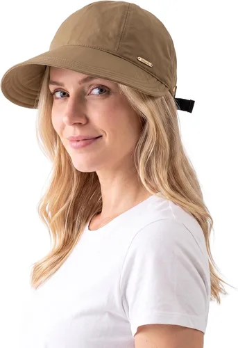 Vista 10 de Sombrero de sol de ala ancha para mujer, sombreros de pesca para senderismo con apertura de cola de caballo Marrón café