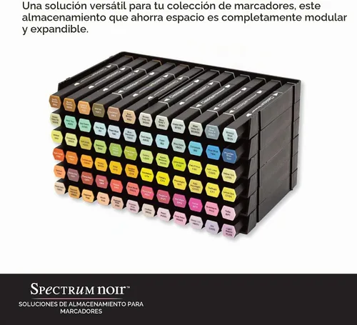 Vista 3 de Crafter 's Companion, paquete con 6 bandejas de almacenamiento de marcado de espectro negro
