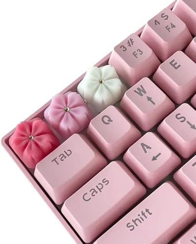 Vista 6 de Capsmiths Sakura Artisan Keycap - Teclados mecánicos MX para juegos Sakura