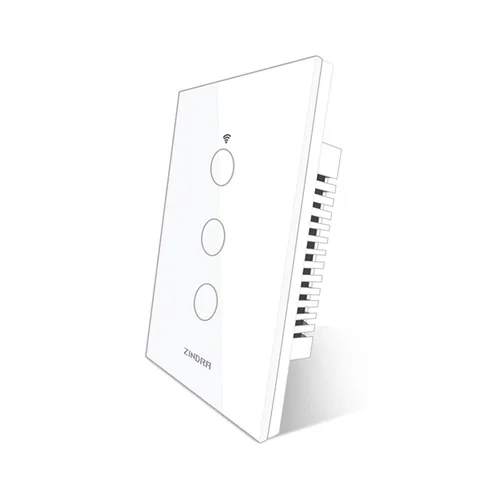 Vista 10 de Interruptor de luz de pared táctil inteligente con Matter, panel de vidrio templado, requiere cable neutro, unipolar, Wi-Fi de 2.4 GHz, control por