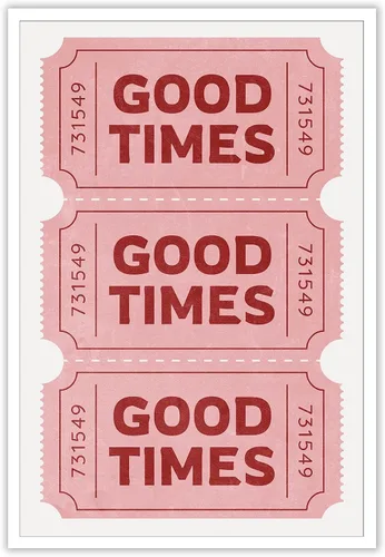 Vista 18 de Póster vintage negro con texto en inglés "Good Times" (Good Times) para habitación negra, estética, arte de pared, bar, carrito, impresiones